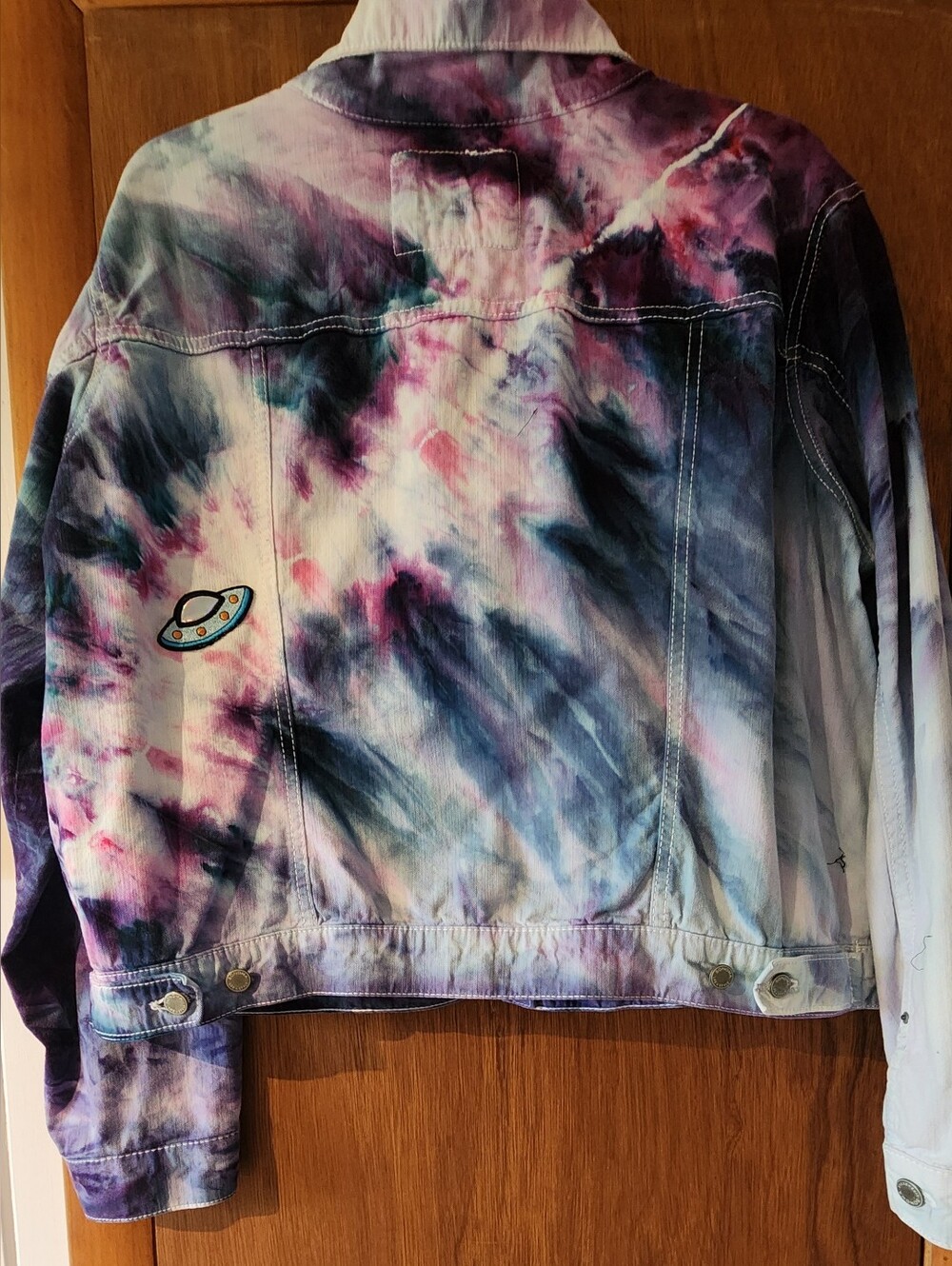Ice Dye Custom Denim Jacket - Picture 7 of 13